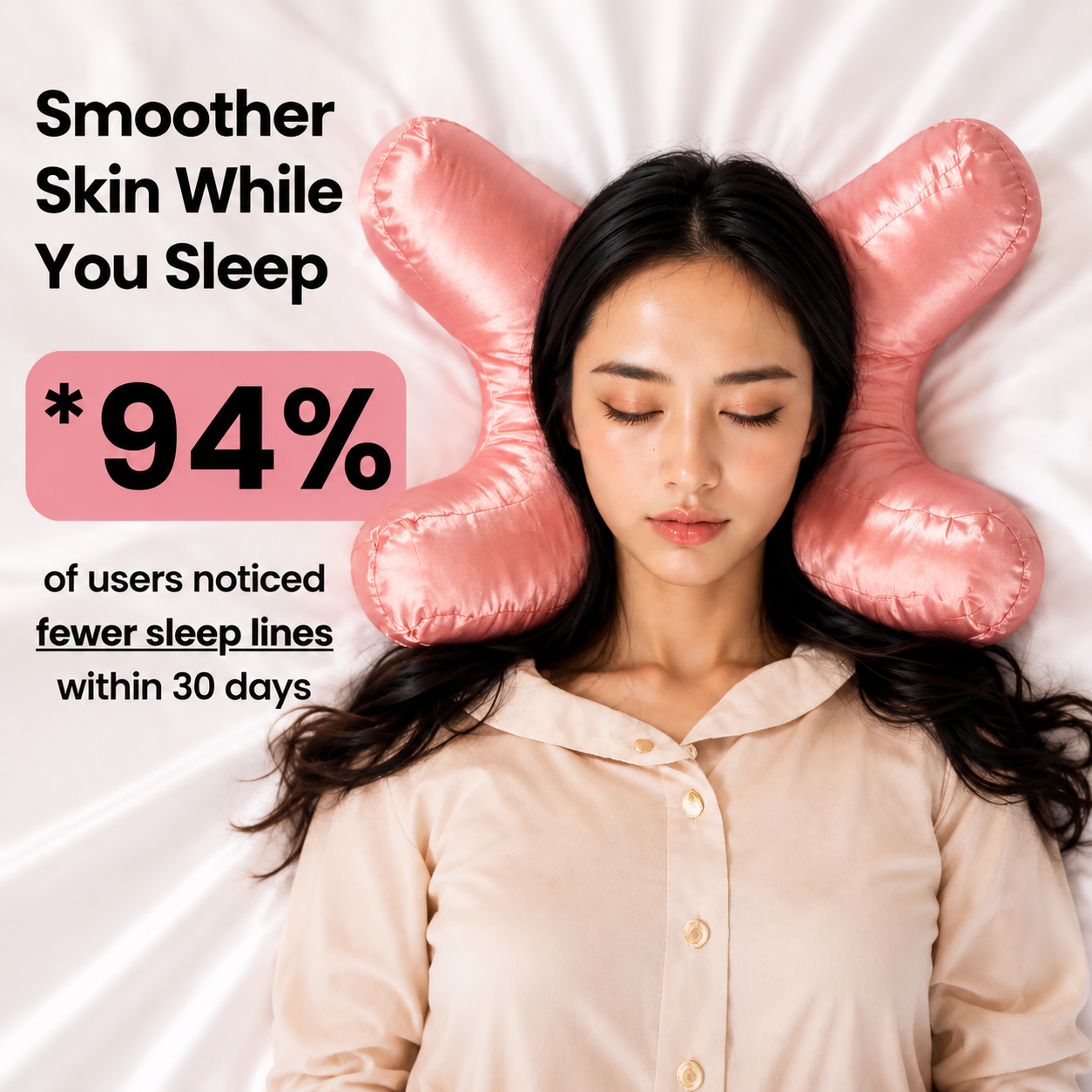 Anti-wrinkle Pillow and Pillowcase